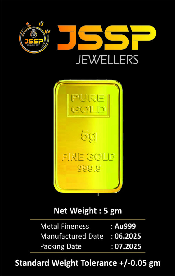 5g 24K 999.9 Fine Gold Bar - Image 3